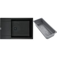 Franke Maris zlewozmywak granitowy z wkładką ociekową 78x50 cm onyx 114.0743.092