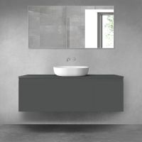 Oltens Vernal zestaw mebli łazienkowych 140 cm z blatem grafit mat 68313400