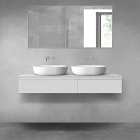 Oltens Vernal zestaw mebli łazienkowych 140 cm z blatem szary mat 68320700