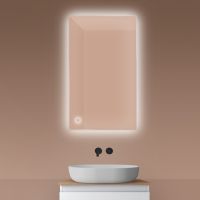 Oltens Nordlis lustro 60x100 cm prostokątne z oświetleniem od tyłu z matą grzewczą 64111000