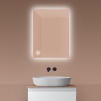 Oltens Nordlis lustro 60x80 cm prostokątne z oświetleniem od tyłu z matą grzewczą 64115000