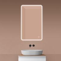 Oltens Nordlis lustro 60x100 cm prostokątne z oświetleniem z przodu z matą grzewczą 64117000