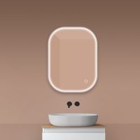 Oltens Nordlis lustro 60x80 cm prostokątne z oświetleniem z przodu z matą grzewczą 64123000