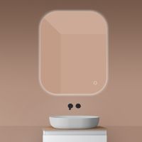 Oltens Nordlis lustro 80x100 cm prostokątne z oświetleniem od tyłu z matą grzewczą 64127000