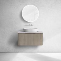 Oltens Hamnes szafka 80 cm podumywalkowa wisząca z blatem dąb/kaszmir 68672060