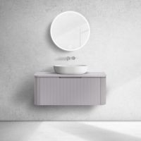 Oltens Hamnes szafka 100 cm podumywalkowa wisząca z blatem kaszmir 68673900