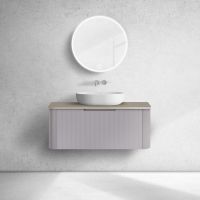 Oltens Hamnes szafka 100 cm podumywalkowa wisząca z blatem kaszmir/dąb 68676900