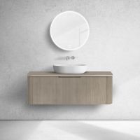 Oltens Hamnes szafka 120 cm podumywalkowa wisząca z blatem dąb 68677060