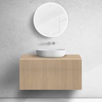 Zestaw Oltens Lun szafka podumywalkowa 100 cm z blatem dąb 68732060