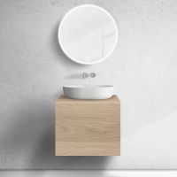 Zestaw Oltens Lun szafka podumywalkowa 60 cm z blatem dąb 68734060