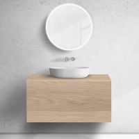 Zestaw Oltens Lun szafka podumywalkowa 100 cm z blatem dąb 68736060