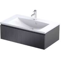 Oristo Brylant szafka 80 cm podumywalkowa wisząca czarny mat OR36-SD1S-80-8R