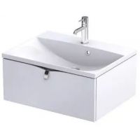 Oristo Siena szafka 59,6x45,5x25 cm podumywalkowa wisząca biała mat OR45-SD1S-60-2