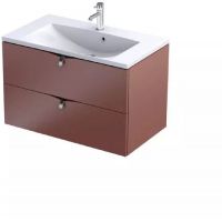 Oristo Siena szafka 80x45,5x50 cm podumywalkowa wisząca ceglany mat OR45-SD2S-80-19