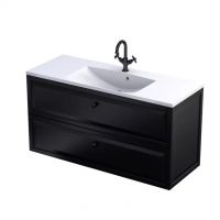 Oristo Montebianco szafka 120x45,9x60,3 cm podumywalkowa wisząca czarna OR47-SD2S-120-8