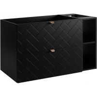 Zestaw Rodan Trend zestaw mebli łazienkowych 100 cm czarny (5906154450850, 5906154452168)