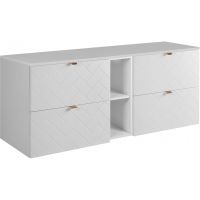 Zestaw Rodan Trend zestaw mebli łazienkowych 140 cm biały (5906154450812, 5906154452151, 5906154451994)