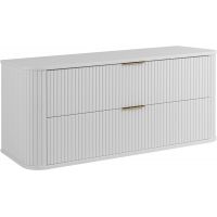 Rodan Elegance szafka z blatem 120,4x41,5x51,7 cm podumywalkowa wisząca biała