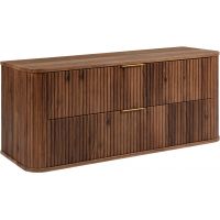 Rodan Elegance szafka z blatem 120,4x41,5x51,7 cm podumywalkowa wisząca dąb orzech