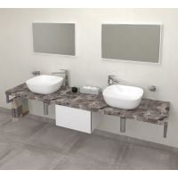 Sapho Avice blat 170 cm podumywalkowy kamień szary AV1710