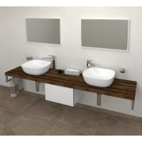 Sapho Avice blat 170 cm podumywalkowy ciemny dąb AV1711