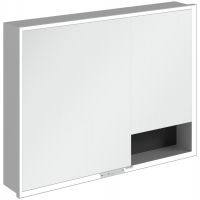 Villeroy & Boch My View+ szafka 100x16,8x75 cm z lustrem Volcano Black A48210VL