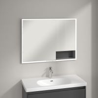Villeroy & Boch My View+ szafka 100x16,8x75 cm z lustrem grafitowa A48210VR