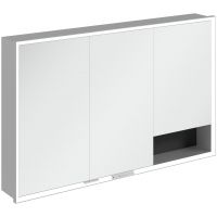 Villeroy & Boch My View+ szafka 120x16,8x75 cm z lustrem Volcano Black A48212VL