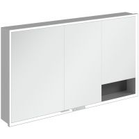 Villeroy & Boch My View+ szafka 130x16,8x75 cm z lustrem do zabudowy Graphite A48213VR