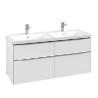 Villeroy & Boch Subway 3.0 szafka 127,2 cm podumywalkowa wisząca Brillant White C568L0VE