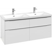 Villeroy & Boch Subway 3.0 szafka 127,2 cm podumywalkowa wisząca z oświetleniem LED Pure White C568L0VF
