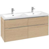 Villeroy & Boch Subway 3.0 szafka 127,2 cm podumywalkowa wisząca z oświetleniem LED Nordic Oak C568L0VJ