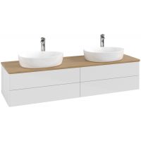 Villeroy & Boch Antao szafka 160x50x36 cm podumywalkowa wisząca biała-dab K28051GF