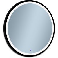 Venti Rund LED II lustro 70 cm okrągłe z oświetleniem czarny
