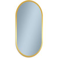 Venti Oslo lustro 50x90 cm owalne z oświetleniem złoty