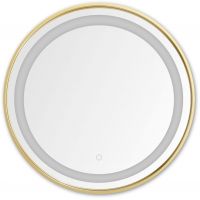 Zuma Line lustro 60 cm okrągłe z oświetleniem transparentny/złoty 003064-030714