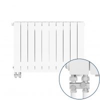 KFA Armatura ADR500 grzejnik pokojowy 57x80,5 cm podłączenie dolne biały 763-104-44