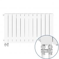 KFA Armatura ADR500 grzejnik pokojowy 57x96,6 cm podłączenie dolne biały 763-124-44