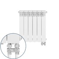 KFA Armatura G500F/D/6 grzejnik pokojowy 57,2x48,3 cm podłączenie dolne biały 789-062-44