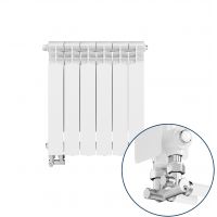 KFA Armatura G500F/D/6 grzejnik pokojowy 57,2x48,3 cm podłączenie dolne biały 789-063-44