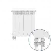 KFA Armatura G500F/D/6 grzejnik pokojowy 57,2x48,3 cm podłączenie dolne biały 789-064-44