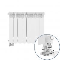 KFA Armatura G500F/D/8 grzejnik pokojowy 57,2x64,4 cm podłączenie dolne biały 789-083-44