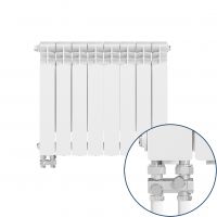 KFA Armatura G500F/D/8 grzejnik pokojowy 57,2x64,4 cm podłączenie dolne biały 789-084-44
