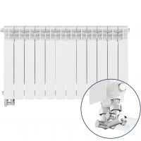 KFA Armatura G500F/D/12 grzejnik pokojowy 57,2x96,6 cm podłączenie dolne biały 789-123-44