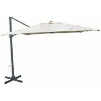 Miloo Home Lanzarote parasol ogrodowy 3x3 m boczny aluminium biały/grafit ML3681