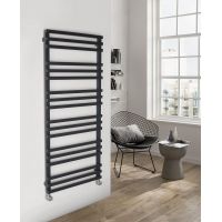 Sapho Fantina grzejnik łazienkowy 50x121 cm czarny mat IR511