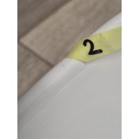 Outlet - Oltens Lom Thin umywalka 45x30 cm owalna nablatowa biała 40327000