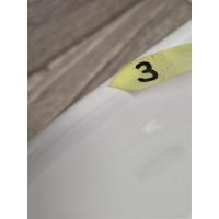 Outlet - Oltens Lom Thin umywalka 45x30 cm owalna nablatowa biała 40327000