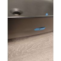 Outlet - Oltens Hamnes Thin umywalka 80x40 cm nablatowa owalna z powłoką SmartClean czarny mat 40821300