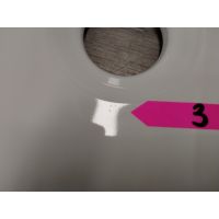 Outlet - Oltens Lom Thin umywalka 45x30 cm owalna nablatowa z powłoką SmartClean biała 40827000